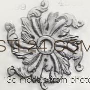 Розетки (ROSETTE_1328 -  | 3D model 3DSMAX / OBJ / STL) 3D модель для ЧПУ станка